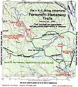 XC ski trails near Hemenway State Forest